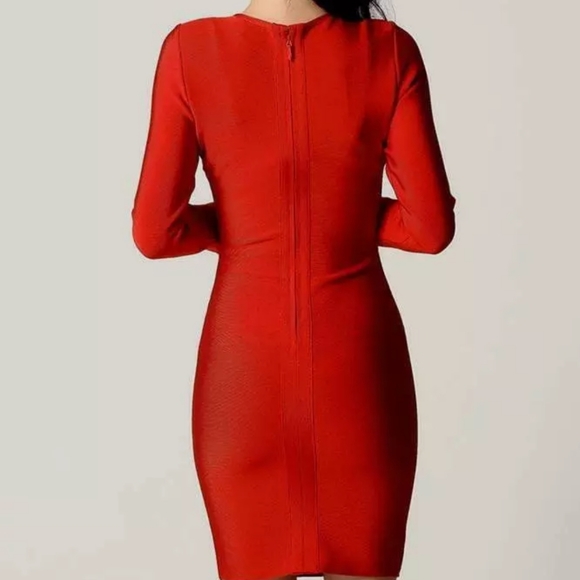 Boutique Bandage Dress Twisted Keyhole Neck S/M - Picture 3 of 12